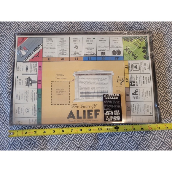 Other - Vintage Rare "The Game Of Alief" Wheeler Dealer Board Game- Factory Sealed!